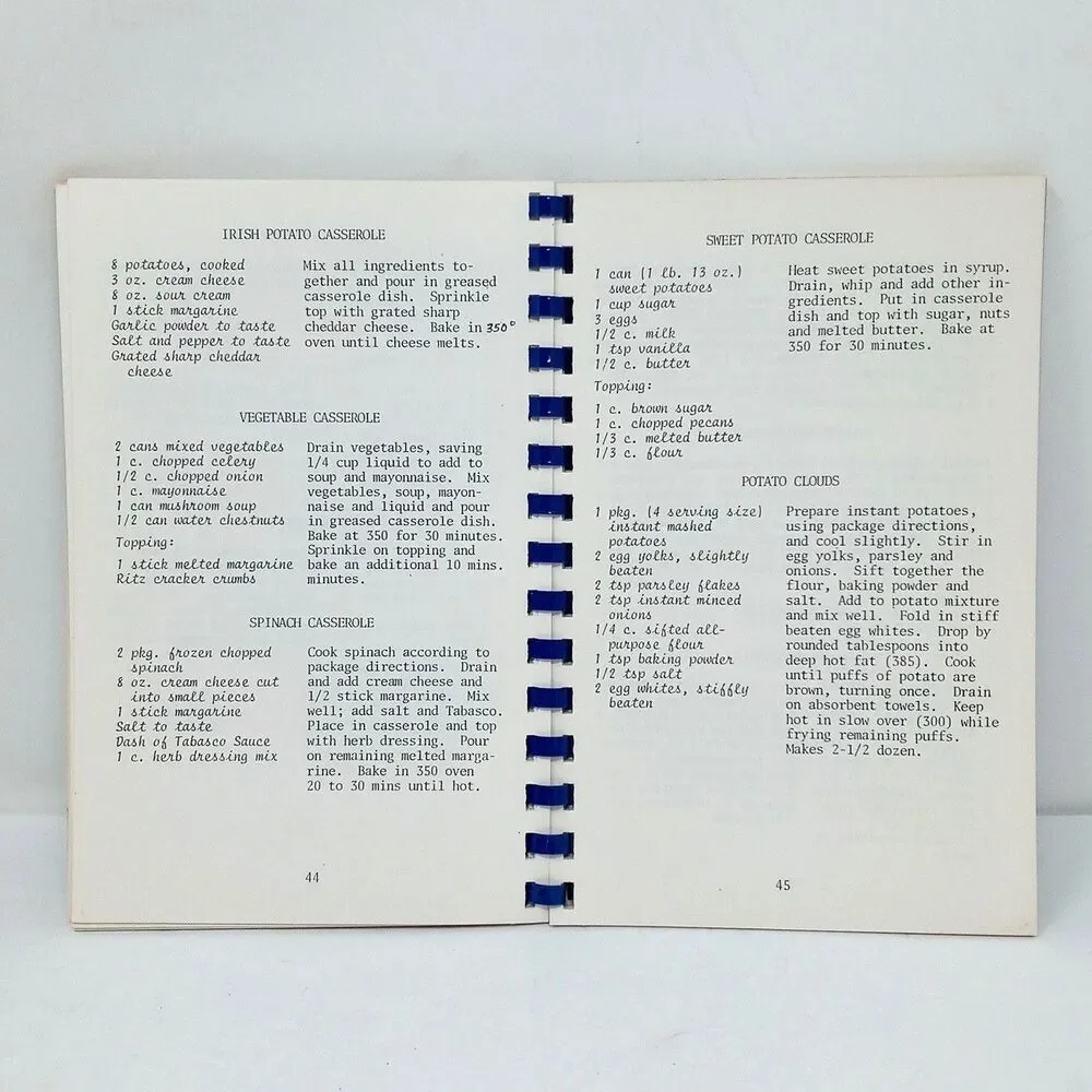 Jarrett House Potpourri Vintage Cookbook Dillsboro, North Carolina Spiralbound